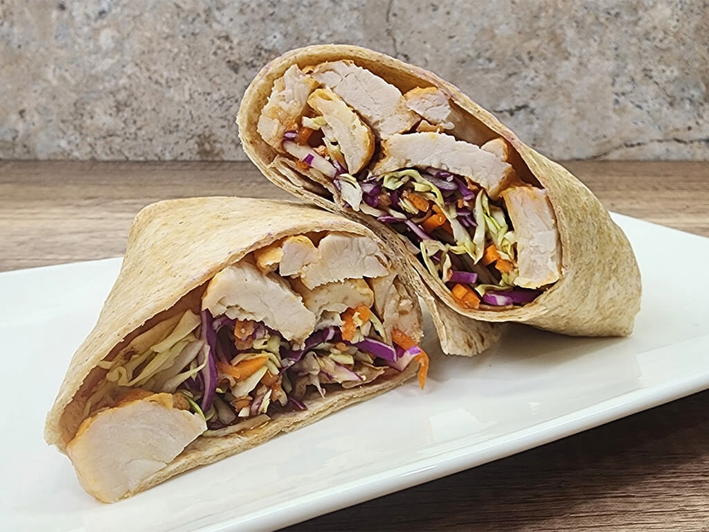 Teriyaki Turkey Wrap with Asian Slaw