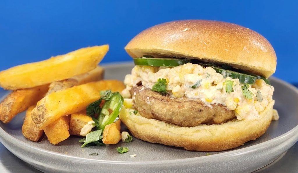 Turkey Elote Burger