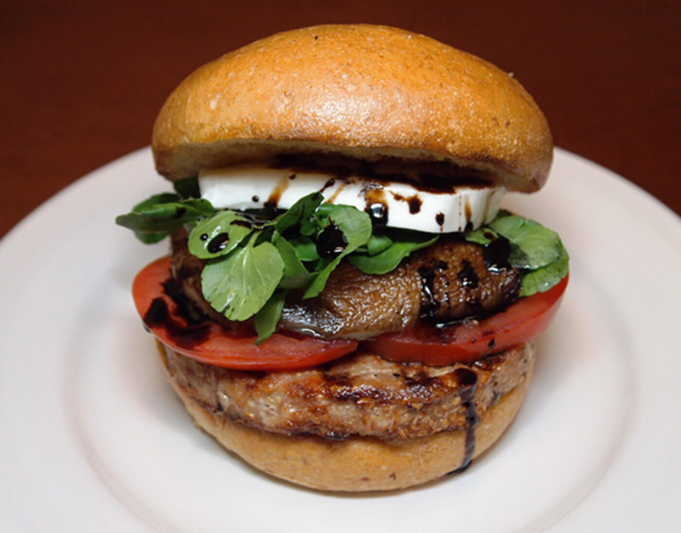 Fire-Grilled Portabella & Turkey Burger